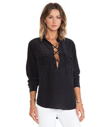 Equipment Knox Blouse In Black