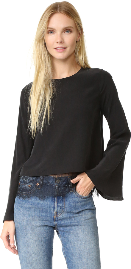 One By Cami Nyc The Bell Long Sleeve Blouse 194 shopbop