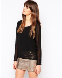 Pop Cph Sheer Blouse With R Nack