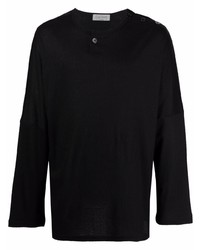 Yohji Yamamoto Buttoned Collar T Shirt