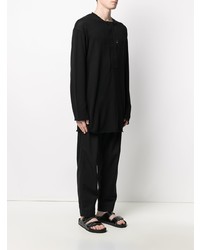 Yohji Yamamoto Distressed Effect Knitted Top