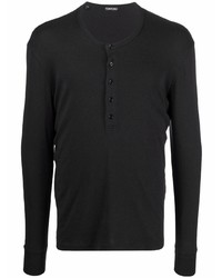 Tom Ford Long Sleeve Henley T Shirt