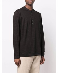 120% Lino Long Sleeve Linen T Shirt
