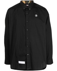 AAPE BY A BATHING APE Aape By A Bathing Ape Logo Patch Long Sleeved Shirt