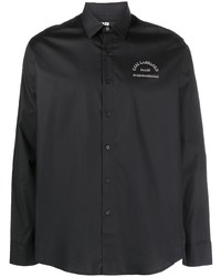 Karl Lagerfeld Appliqu Logo Cotton Shirt