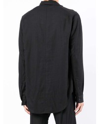 Julius Asymmetric Cotton Blend Shirt