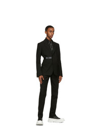 Alexander McQueen Black 70s Collar Contrast Piping Shirt