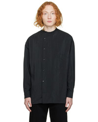 Lemaire Black Asymmetric Shirt