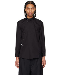 Black Comme Des Garçons Black Asymmetric Shirt