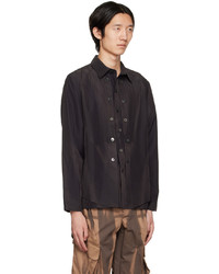 JiyongKim Black Bleached Shirt