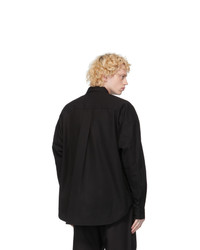 Juun.J Black Canvas Shirt