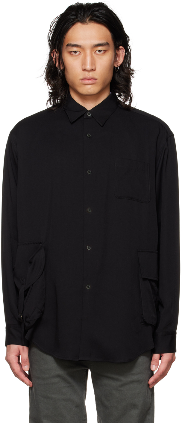 Undercoverism Black Cargo Pocket Shirt, $500 | SSENSE | Lookastic