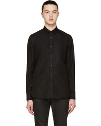 Saint Laurent Black Classic Poplin Shirt