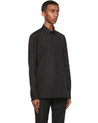 Saint Laurent Black Cotton Poplin Shirt
