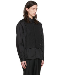 C2h4 Black Cotton Shirt