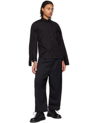 Black Comme Des Garçons Black Double Sleeve Shirt