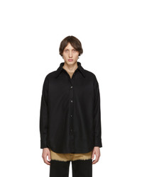 Acne Studios Black Flannel Sarwin Shirt