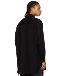 Undercover Black Frayed Shirt