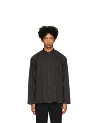 Homme Plissé Issey Miyake Black Jersey Long Sleeve Shirt