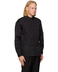 C2h4 Black Layered Shirt
