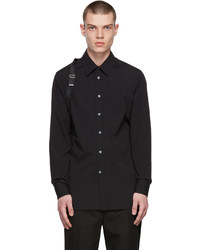 Alexander McQueen Black Logo Harness Shirt