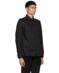 Ermenegildo Zegna Black Military Shirt