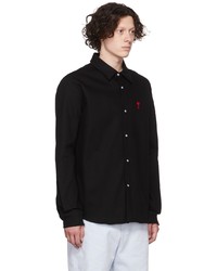 AMI Alexandre Mattiussi Black Organic Cotton Shirt