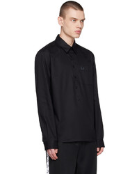 Fred Perry Black Overhead Shirt