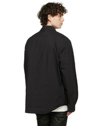 032c Black Padded Button Up Shirt