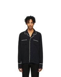 Rhude Black Pajama Shirt