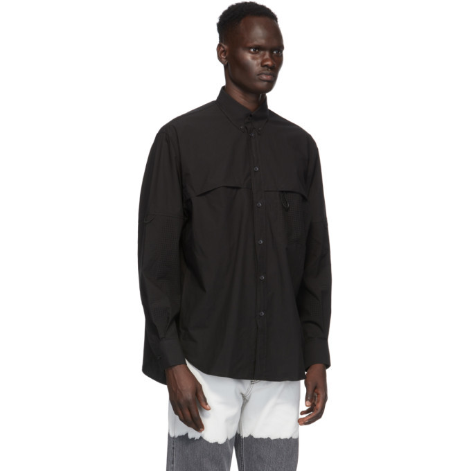 Givenchy Black Perforation Shirt, $850 | SSENSE | Lookastic