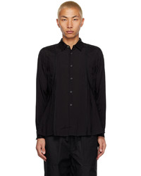 Black Comme Des Garçons Black Pleated Shirt