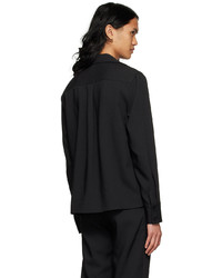 CALVINLUO Black Polyester Shirt