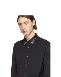 Alexander McQueen Black Poplin Shirt