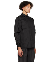 Ader Error Black Raw Edge Shirt