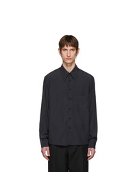 Lemaire Black Satin Shirt