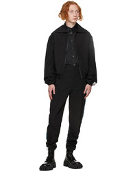 Boramy Viguier Black Satin Victorian Shirt