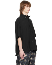 Emporio Armani Black Semi Sheer Shirt