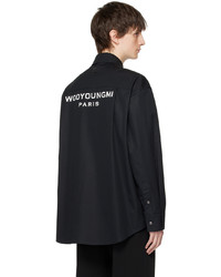 Wooyoungmi Black Slit Shirt