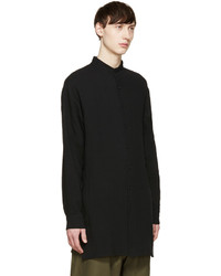 D.gnak By Kang.d Black Stand Collar Shirt