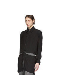 Loewe Black Tie Cut Panel Shirt