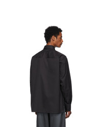 Alexander McQueen Black Zip Detail Harness Shirt