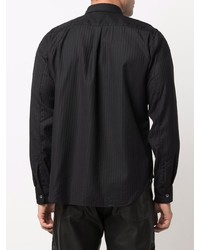 Black Comme Des Garçons Button Up Fitted Shirt
