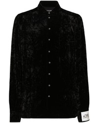 Dolce & Gabbana Button Up Velvet Shirt