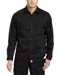 Carhartt Big Tall Twill Long Sleeve Work Shirt Button Front S224