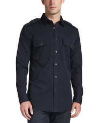 Ralph Lauren Black Label Casual Military Shirt Navy