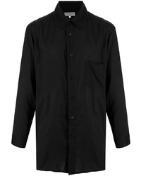 Yohji Yamamoto Collar Detail Oversize Long Sleeve Shirt