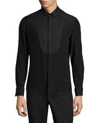 Versace Collection Moire Casual Button Down Shirt