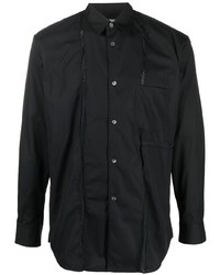 Comme Des Garcons SHIRT Comme Des Garons Shirt Mesh Panelled Long Sleeve Shirt