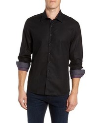 Stone Rose Contemporary Fit Waffle Texture Sport Shirt